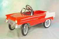 55 Classic Red & Beige Pedal Car
