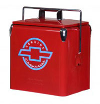 Red Chevrolet Cooler