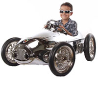 Chrome Racer Pedal Car